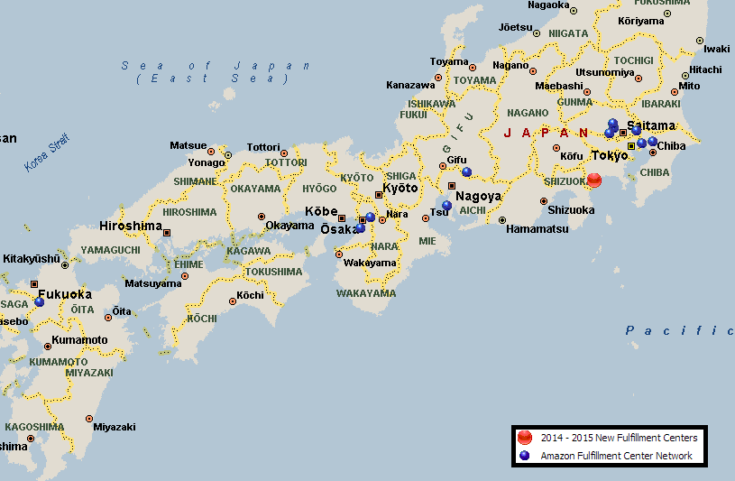 Amazon Japan Distribution Network