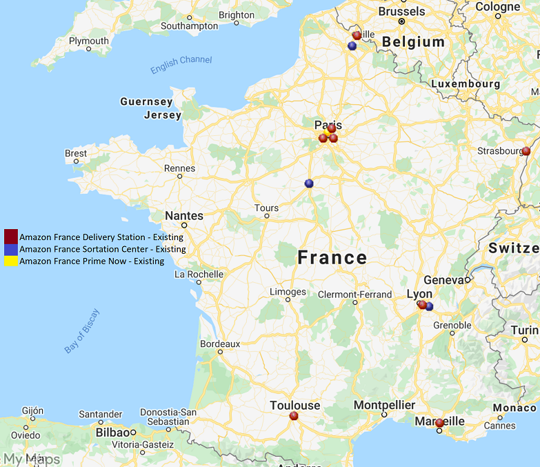 Amazon France Logistics Network 2020-03