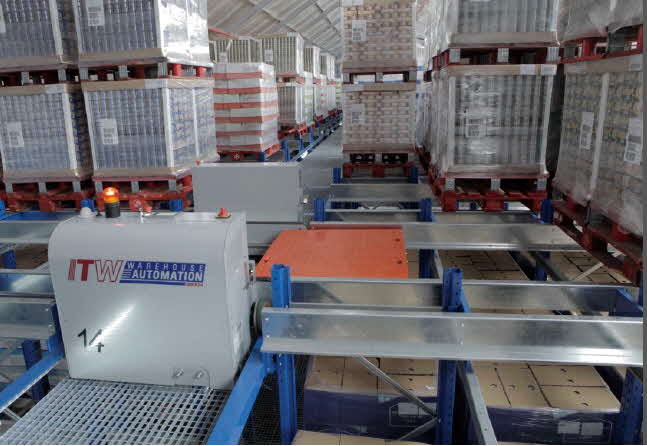 Automated Pallet Shuttle Cart System: Photo Courtesy of  ITW  Warehouse Automation