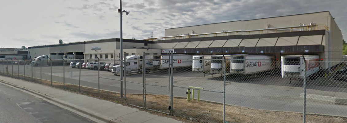 Former Safeway Distribution Center on  42nd St SE in Calgary, Alberta, Canada