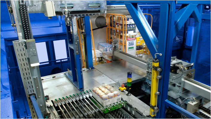 Automated Mixed SKU Rolltainer Assembly - Photo Courtesy of Witron